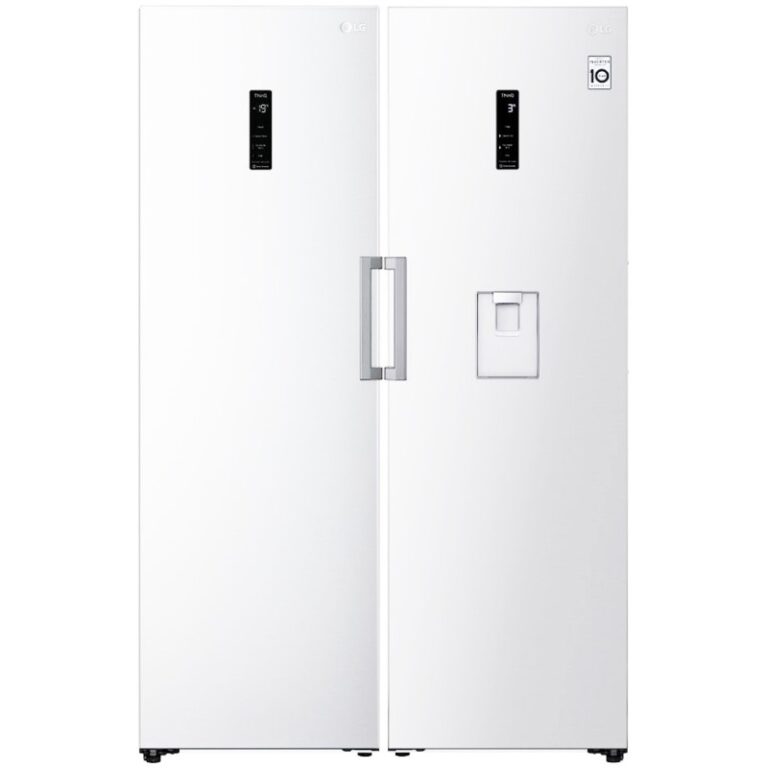 یخچال و فریزر 40 فوت دوقلوی ال جی رنگ سفید مدل F411-B414
