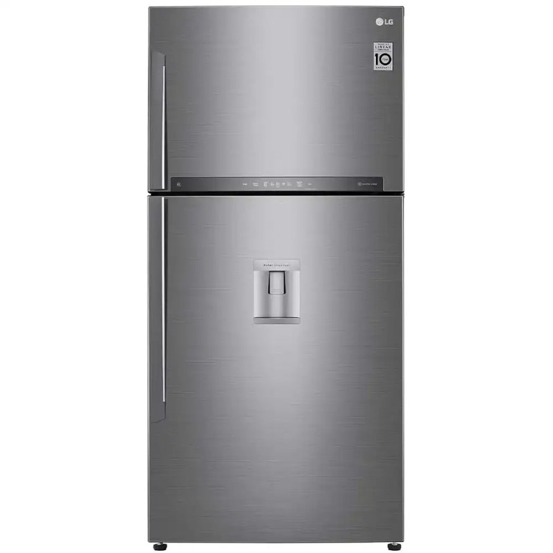 refrigerator-freezer-lg-gr-f882hlhm-silver یخچال فریزر بالا پایین ال جی مدل 882 رنگ نقره ای - Image 1