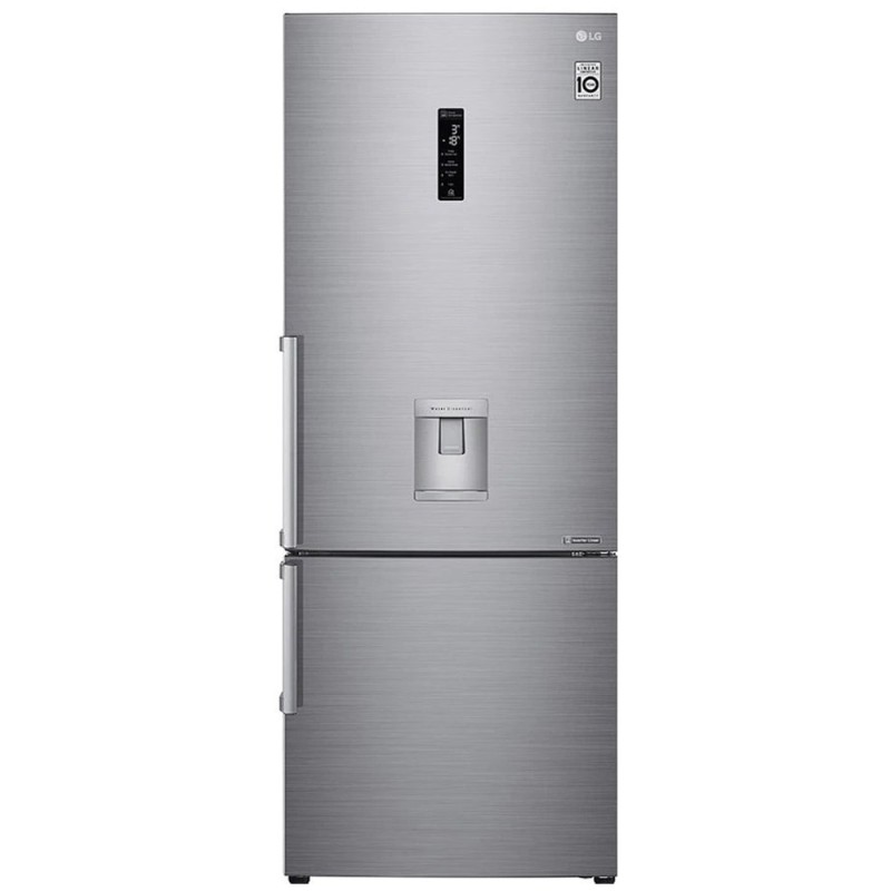refrigerator-freezer-lg-gc-f689blcm-silver یخچال فریزر بالا پایین ال جی مدل 689 رنگ نقره ای - تصویر 1