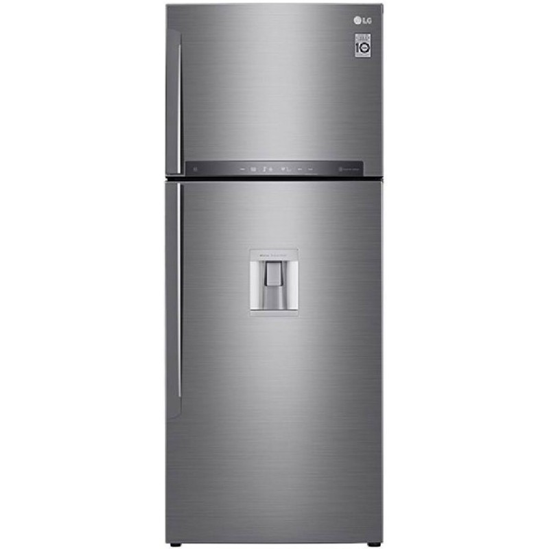 refrigerator-freezer-lg-gl-f682hql-silver یخچال فریزر بالا پایین ال جی مدل 682 رنگ نقره ای - تصویر 1