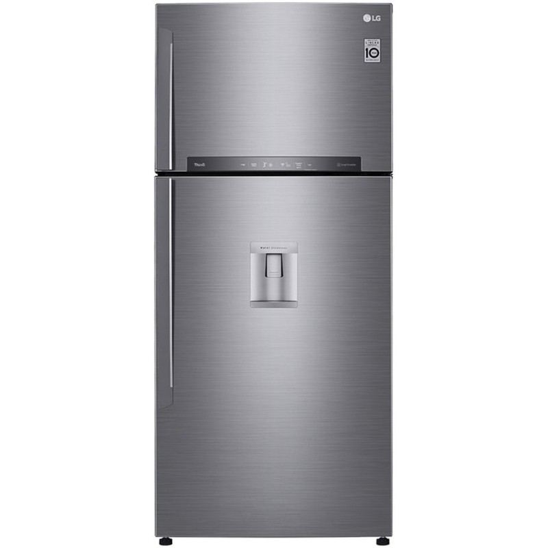 refrigerator-freezer-lg-gn-f782hfhl-silver یخچال فریزر بالا پایین ال جی مدل 782 رنگ نقره ای - تصویر 1