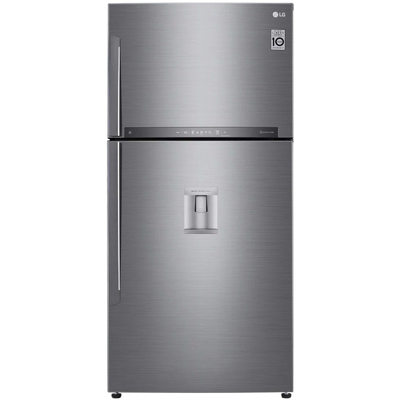 refrigerator-freezer-lg-grm-832dhll-silver یخچال فریزر بالا پایین ال جی مدل 832 رنگ نقره ای - تصویر 1